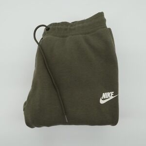 Nike Tech Fleece Olive Green White Stripe Jogger Sweatpants Mens Medium - Flaws